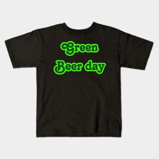 St Patricks Day Beer Elements Kids T-Shirt